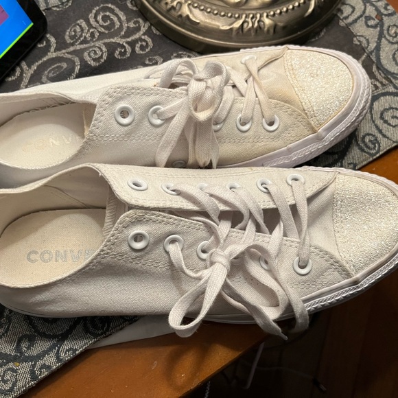 Chucks all star converse “wedding bling” low cut shoes - Picture 4 of 8